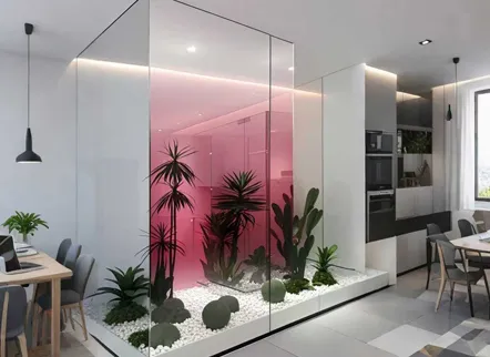 Roter mittlerer Gradienten film